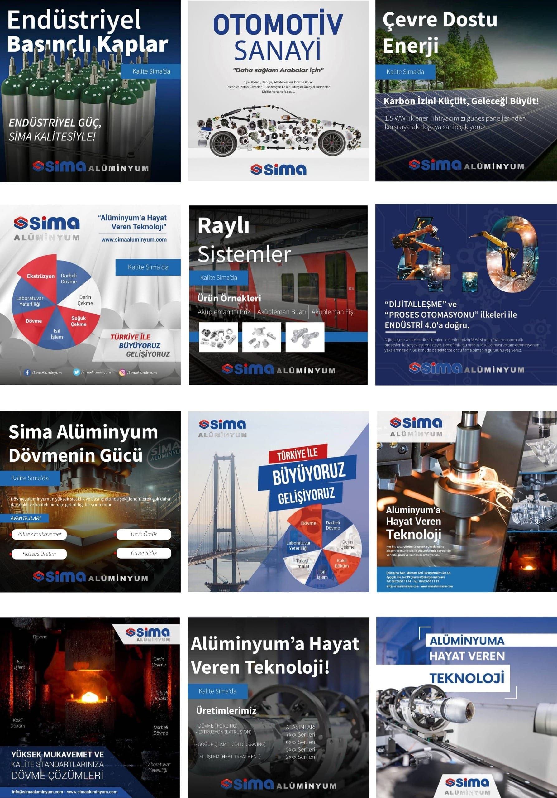 SİMA ALÜMİNYUM Sosyal Medya Referans